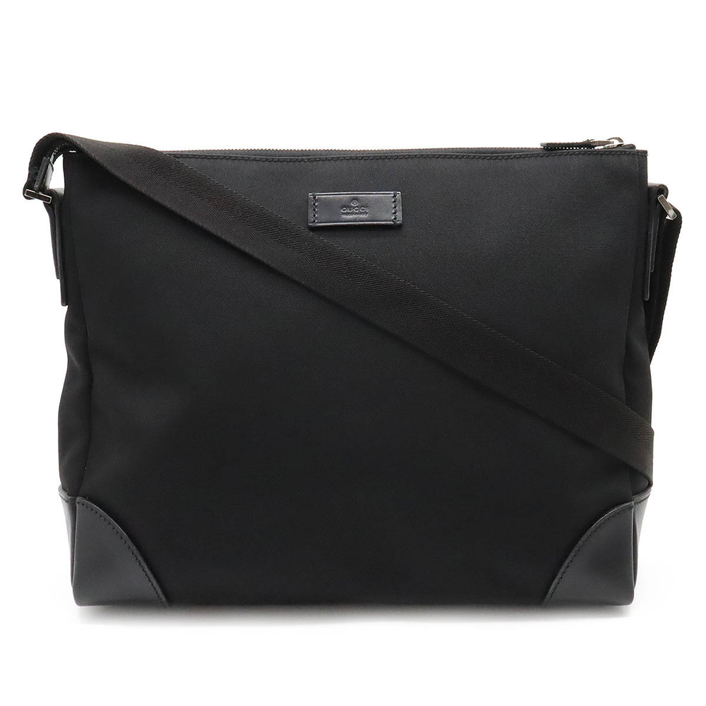 Gucci Messenger Crossbody Canvas Leather Black